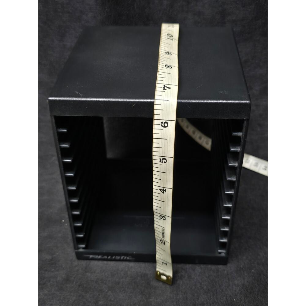 Realistic CD Holder Self Standing 10 Compact Disc Storage Rack - Picture 6 of 8